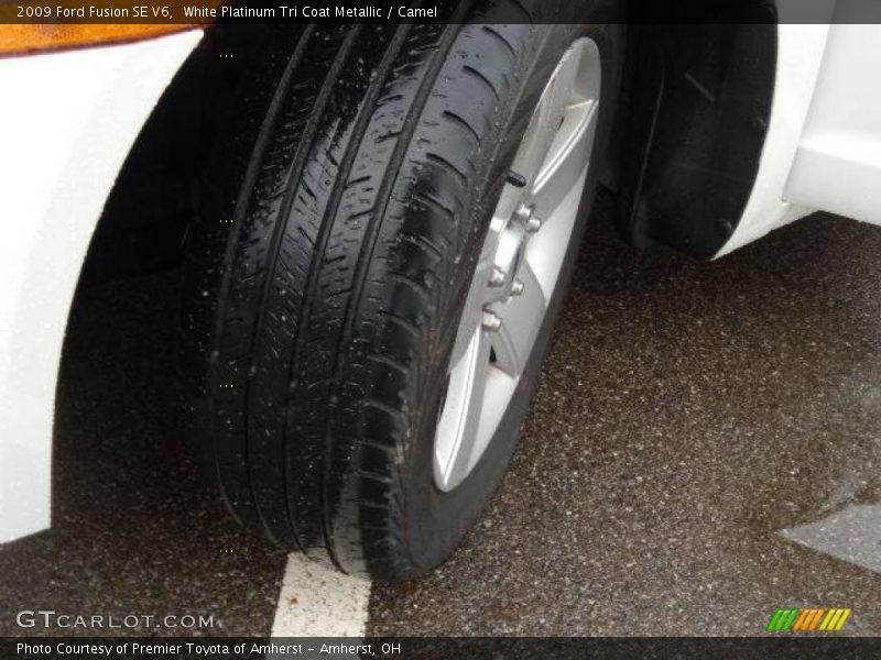 White Platinum Tri Coat Metallic / Camel 2009 Ford Fusion SE V6