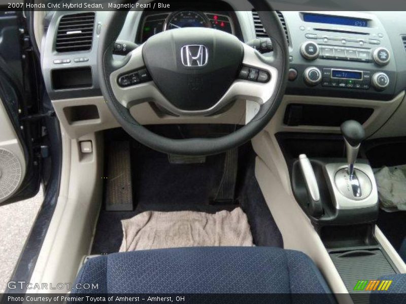 Magnetic Pearl / Blue 2007 Honda Civic Hybrid Sedan