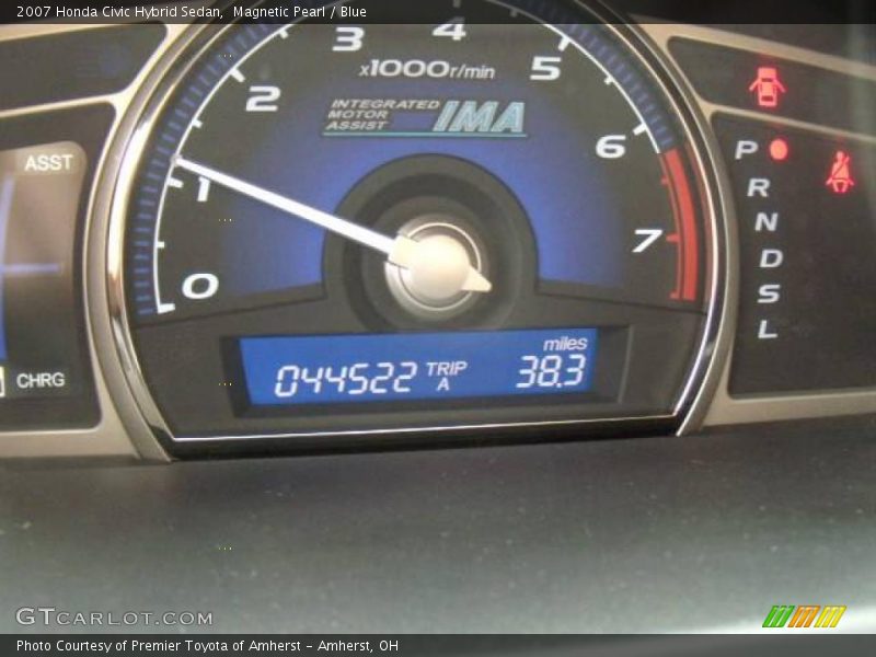 Magnetic Pearl / Blue 2007 Honda Civic Hybrid Sedan
