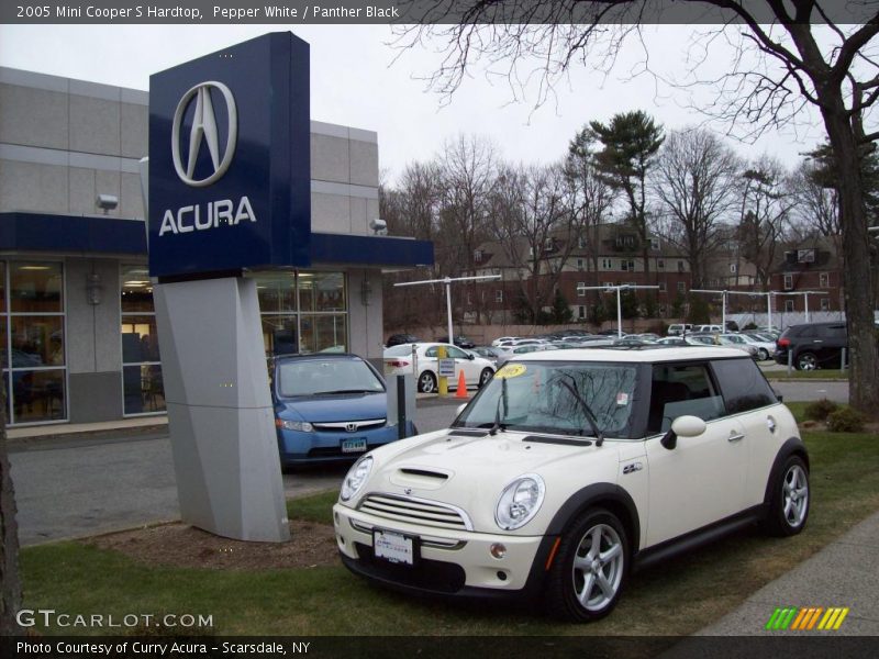 Pepper White / Panther Black 2005 Mini Cooper S Hardtop