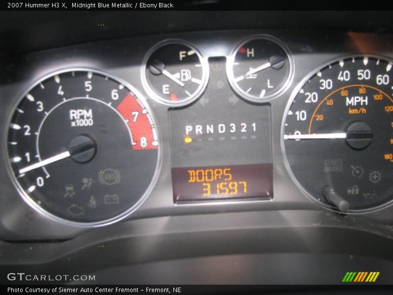 Midnight Blue Metallic / Ebony Black 2007 Hummer H3 X