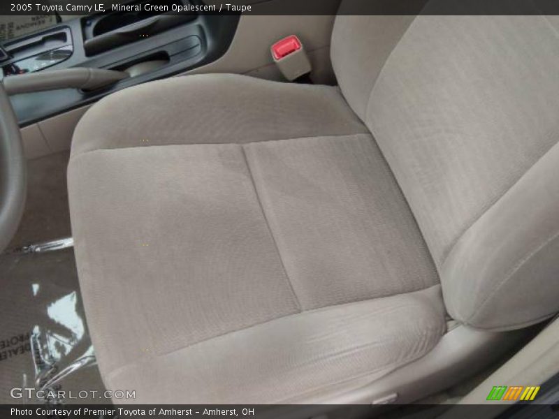 Mineral Green Opalescent / Taupe 2005 Toyota Camry LE