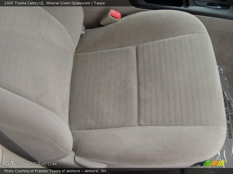 Mineral Green Opalescent / Taupe 2005 Toyota Camry LE