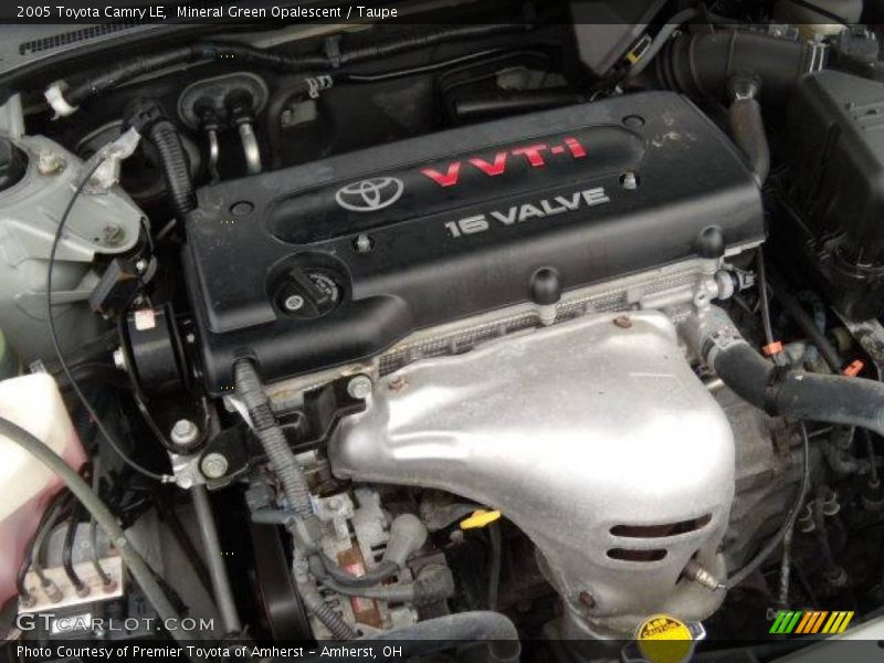 Mineral Green Opalescent / Taupe 2005 Toyota Camry LE