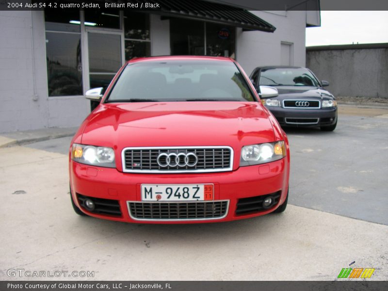 Brilliant Red / Black 2004 Audi S4 4.2 quattro Sedan