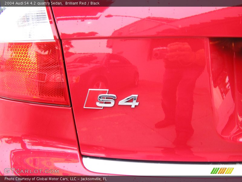 Brilliant Red / Black 2004 Audi S4 4.2 quattro Sedan