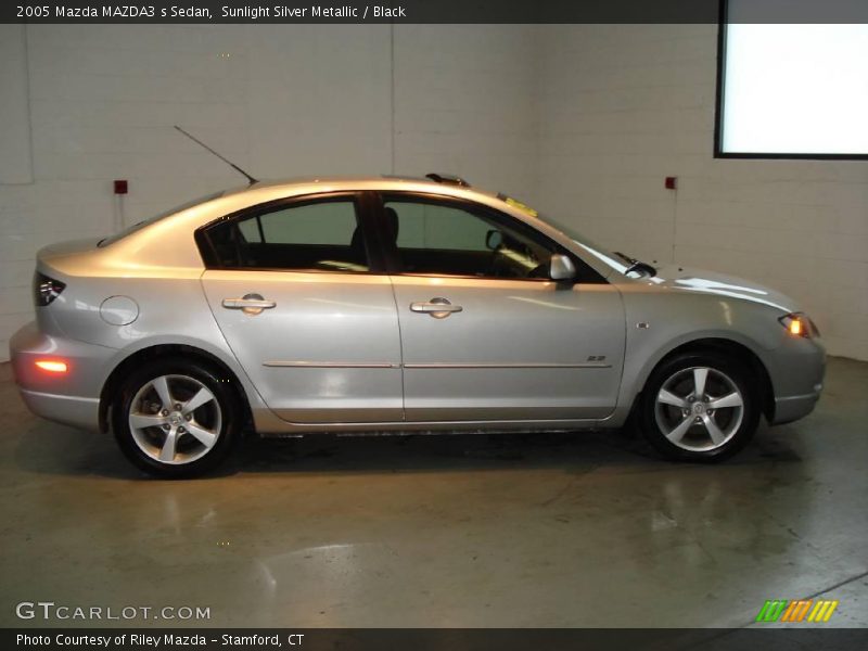 Sunlight Silver Metallic / Black 2005 Mazda MAZDA3 s Sedan