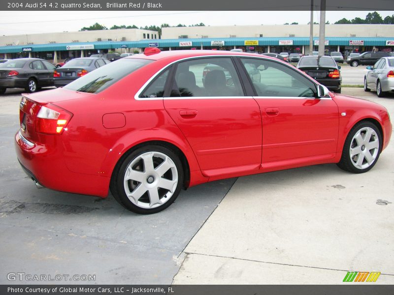 Brilliant Red / Black 2004 Audi S4 4.2 quattro Sedan
