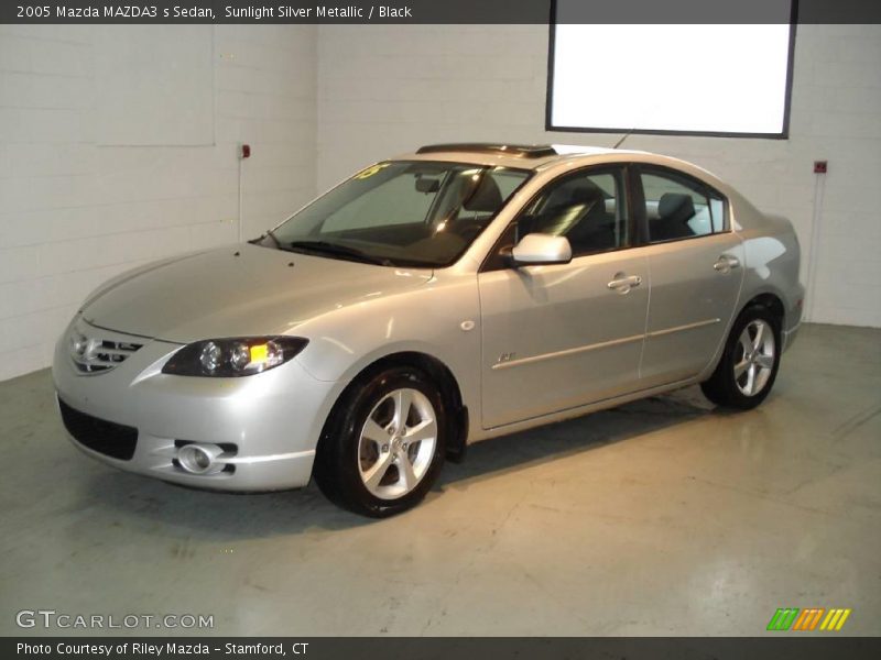 Sunlight Silver Metallic / Black 2005 Mazda MAZDA3 s Sedan