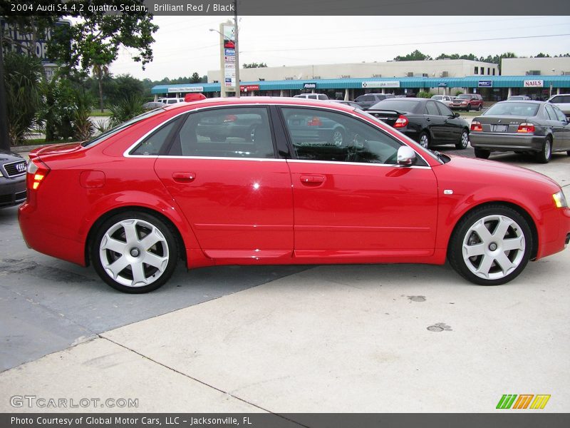 Brilliant Red / Black 2004 Audi S4 4.2 quattro Sedan