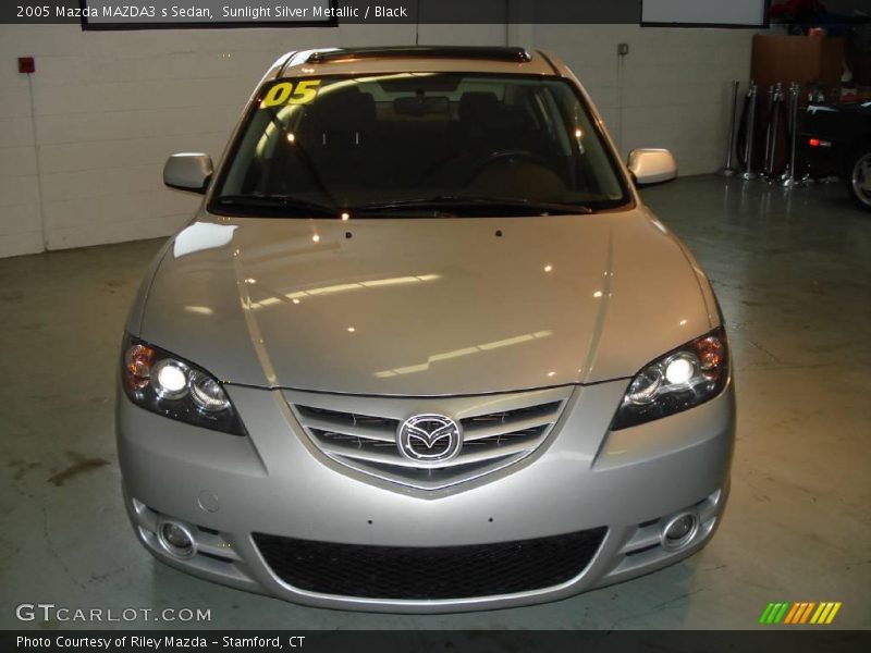 Sunlight Silver Metallic / Black 2005 Mazda MAZDA3 s Sedan