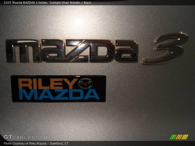 Sunlight Silver Metallic / Black 2005 Mazda MAZDA3 s Sedan