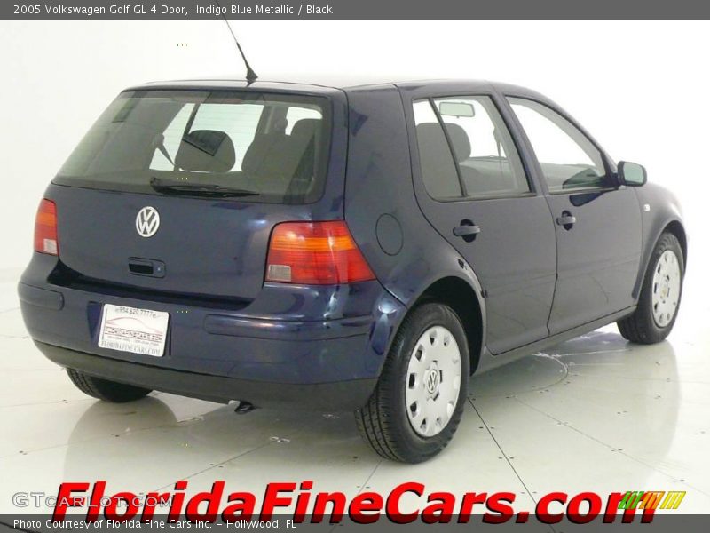 Indigo Blue Metallic / Black 2005 Volkswagen Golf GL 4 Door
