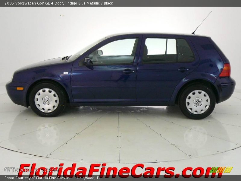 Indigo Blue Metallic / Black 2005 Volkswagen Golf GL 4 Door