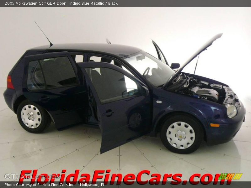 Indigo Blue Metallic / Black 2005 Volkswagen Golf GL 4 Door