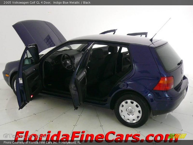 Indigo Blue Metallic / Black 2005 Volkswagen Golf GL 4 Door