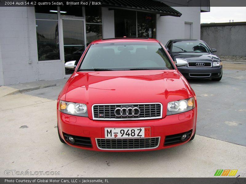 Brilliant Red / Black 2004 Audi S4 4.2 quattro Sedan
