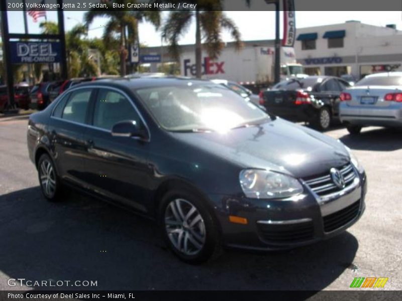 Blue Graphite Metallic / Grey 2006 Volkswagen Jetta 2.5 Sedan