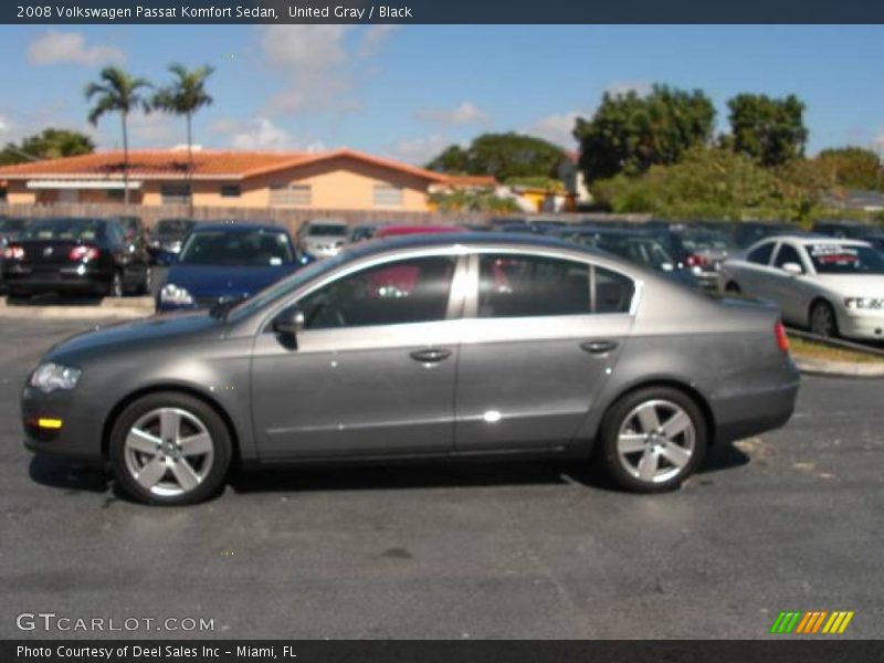 United Gray / Black 2008 Volkswagen Passat Komfort Sedan