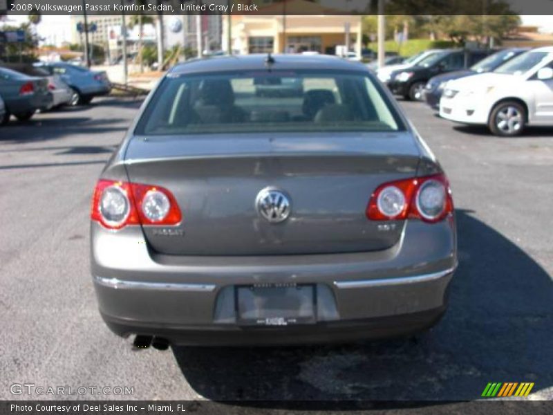 United Gray / Black 2008 Volkswagen Passat Komfort Sedan