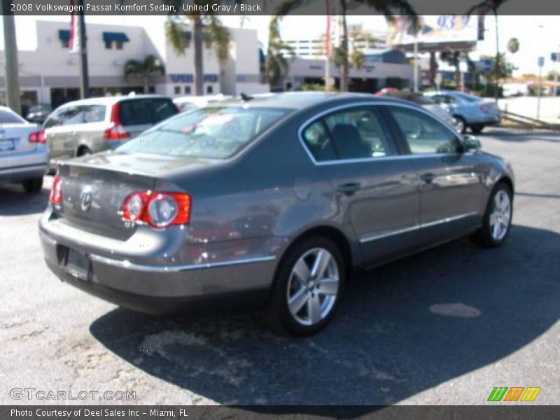 United Gray / Black 2008 Volkswagen Passat Komfort Sedan