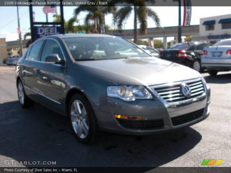 United Gray / Black 2008 Volkswagen Passat Komfort Sedan