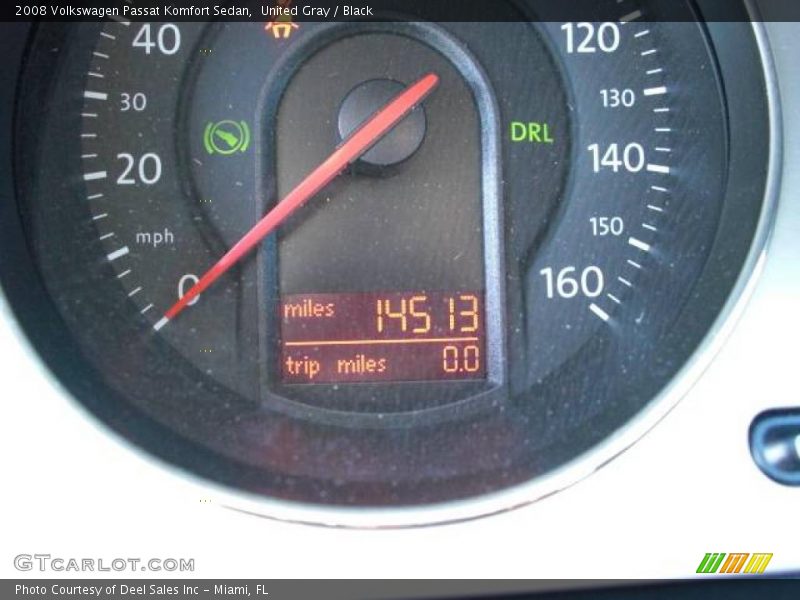 United Gray / Black 2008 Volkswagen Passat Komfort Sedan