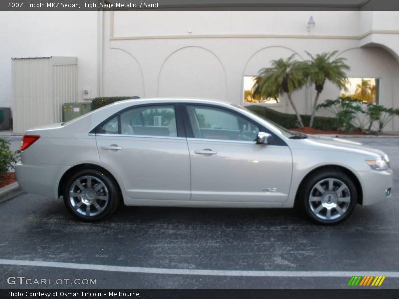 Light Sage Metallic / Sand 2007 Lincoln MKZ Sedan