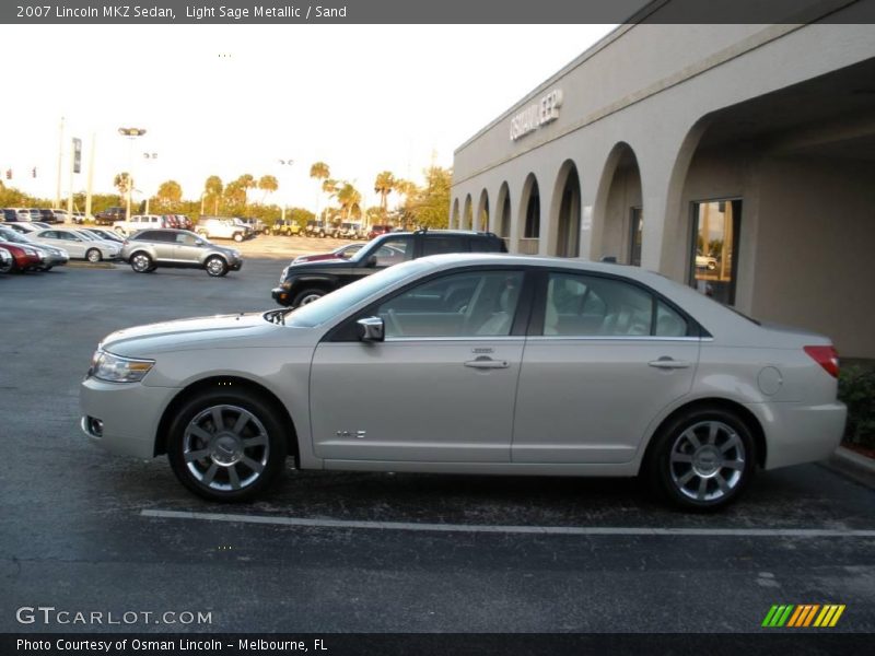 Light Sage Metallic / Sand 2007 Lincoln MKZ Sedan