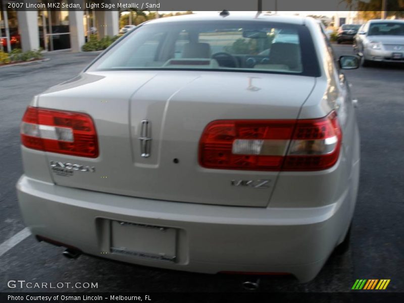Light Sage Metallic / Sand 2007 Lincoln MKZ Sedan
