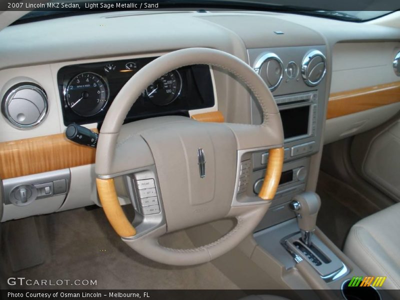 Light Sage Metallic / Sand 2007 Lincoln MKZ Sedan