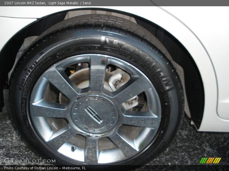 Light Sage Metallic / Sand 2007 Lincoln MKZ Sedan