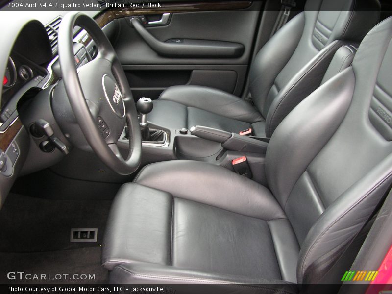 Brilliant Red / Black 2004 Audi S4 4.2 quattro Sedan