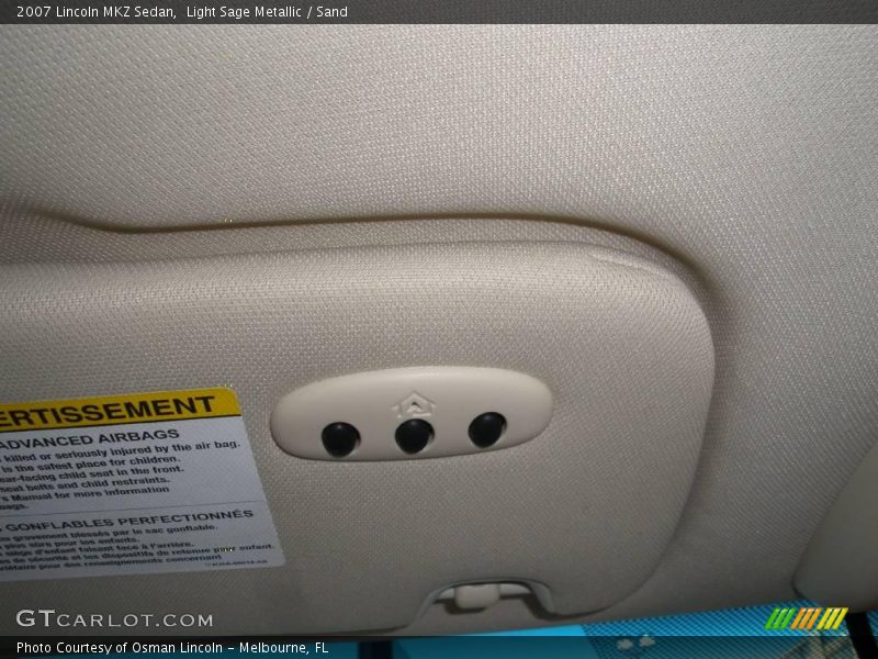 Light Sage Metallic / Sand 2007 Lincoln MKZ Sedan