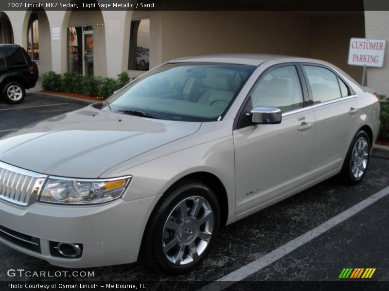 Light Sage Metallic / Sand 2007 Lincoln MKZ Sedan