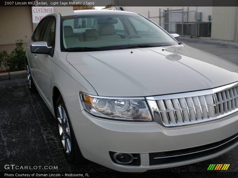Light Sage Metallic / Sand 2007 Lincoln MKZ Sedan