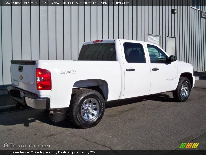 Summit White / Dark Titanium Gray 2007 Chevrolet Silverado 1500 Crew Cab 4x4