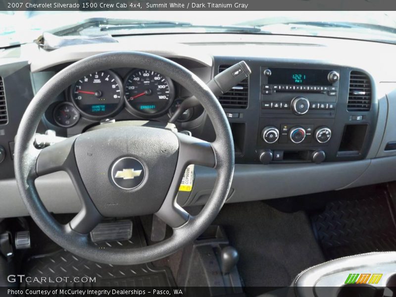 Summit White / Dark Titanium Gray 2007 Chevrolet Silverado 1500 Crew Cab 4x4
