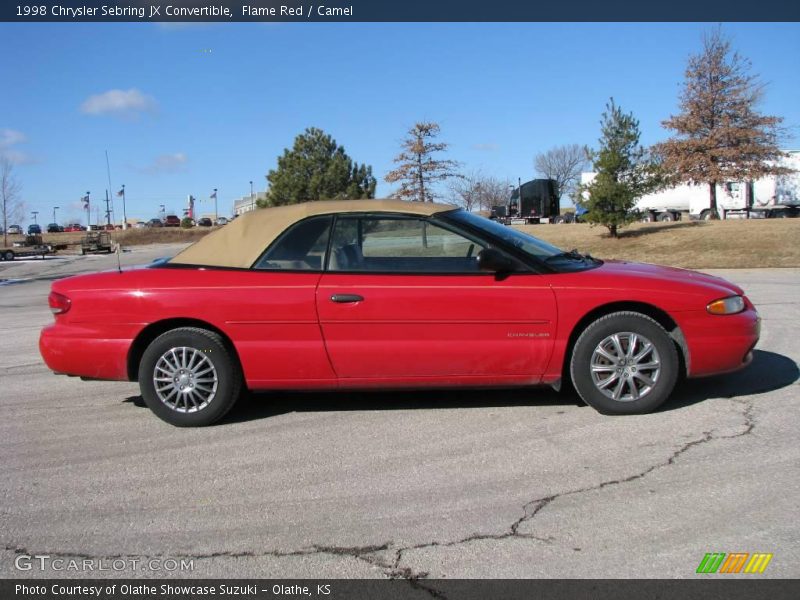 Flame Red / Camel 1998 Chrysler Sebring JX Convertible