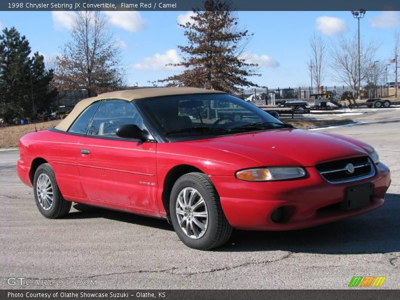 Flame Red / Camel 1998 Chrysler Sebring JX Convertible