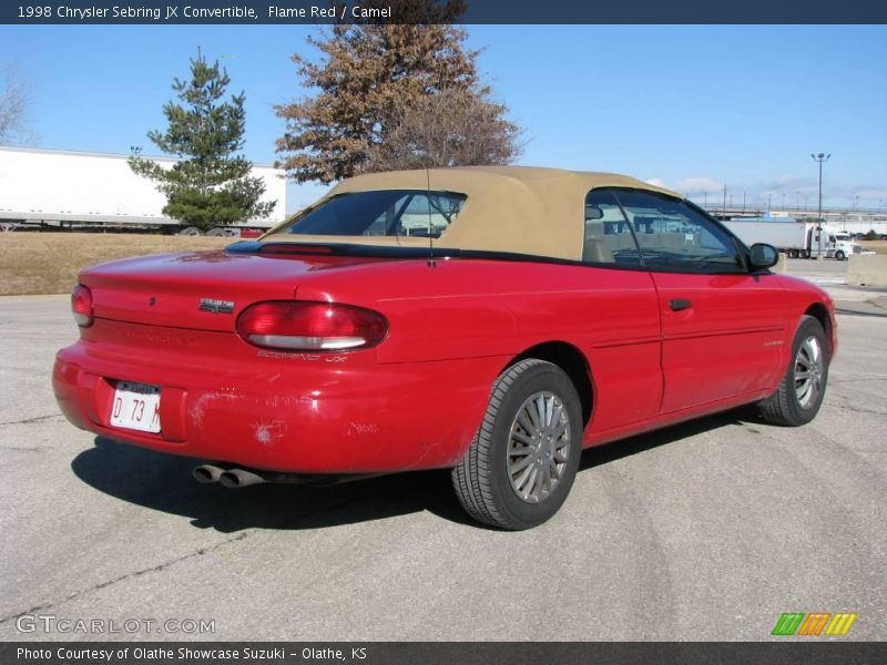 Flame Red / Camel 1998 Chrysler Sebring JX Convertible