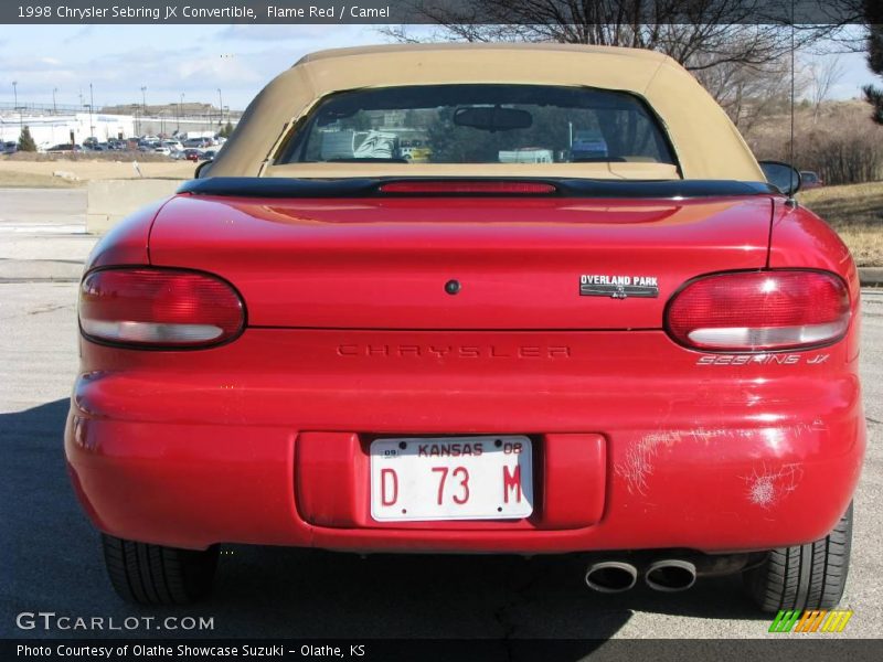 Flame Red / Camel 1998 Chrysler Sebring JX Convertible