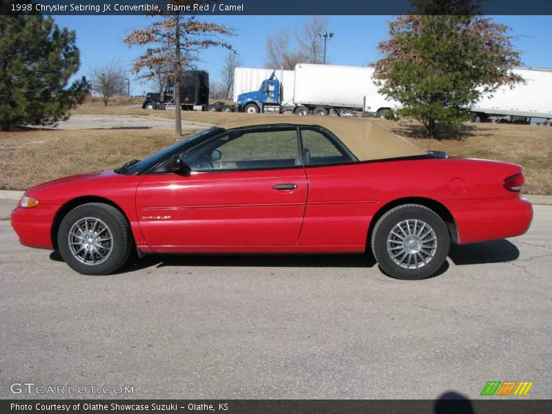 Flame Red / Camel 1998 Chrysler Sebring JX Convertible