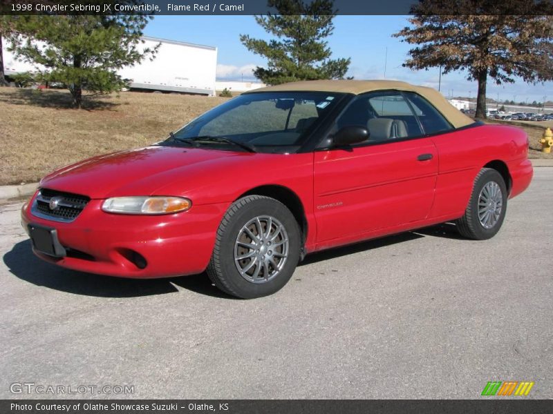 Flame Red / Camel 1998 Chrysler Sebring JX Convertible