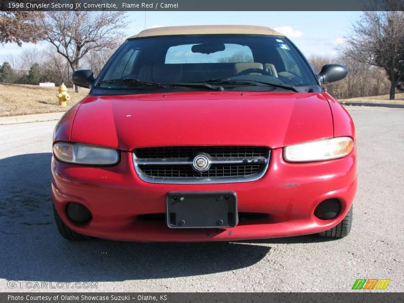 Flame Red / Camel 1998 Chrysler Sebring JX Convertible