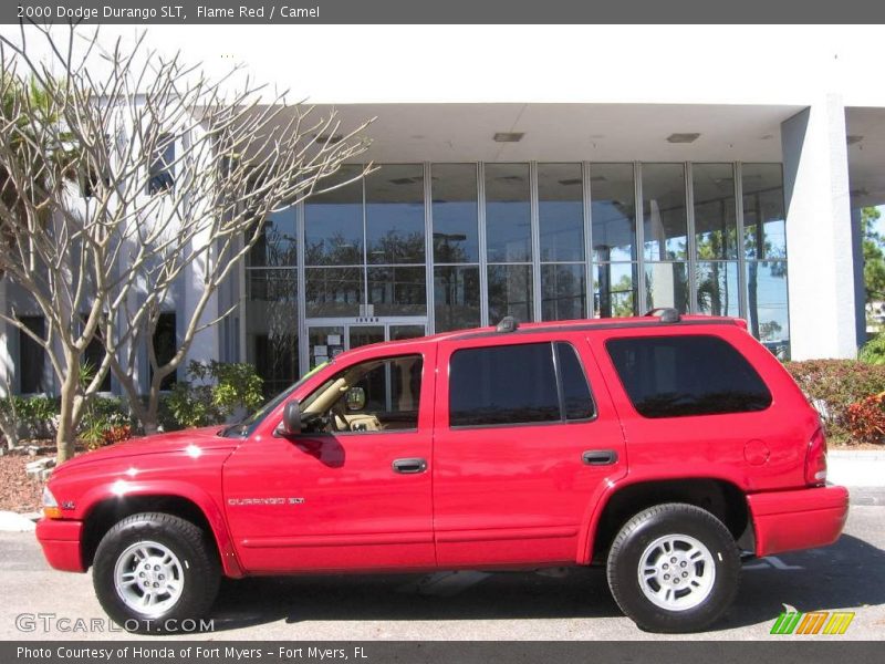 Flame Red / Camel 2000 Dodge Durango SLT