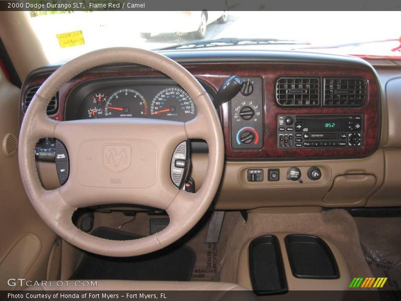 Flame Red / Camel 2000 Dodge Durango SLT