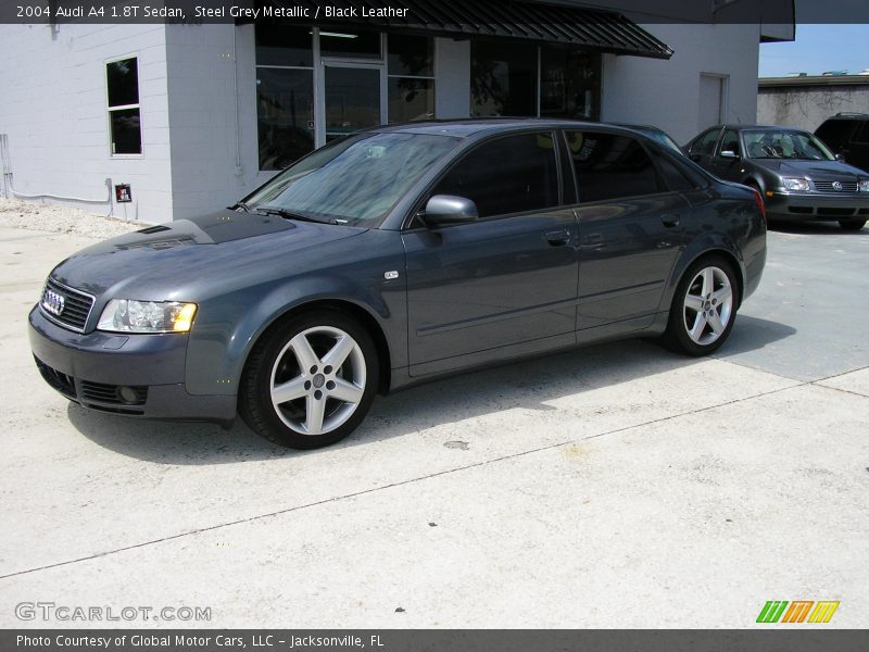 Steel Grey Metallic / Black Leather 2004 Audi A4 1.8T Sedan