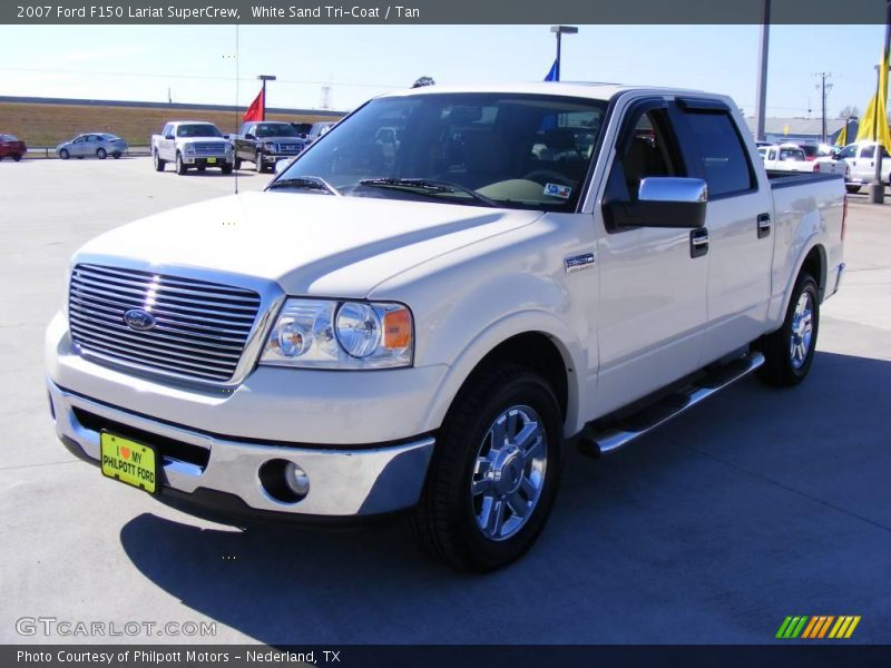 White Sand Tri-Coat / Tan 2007 Ford F150 Lariat SuperCrew