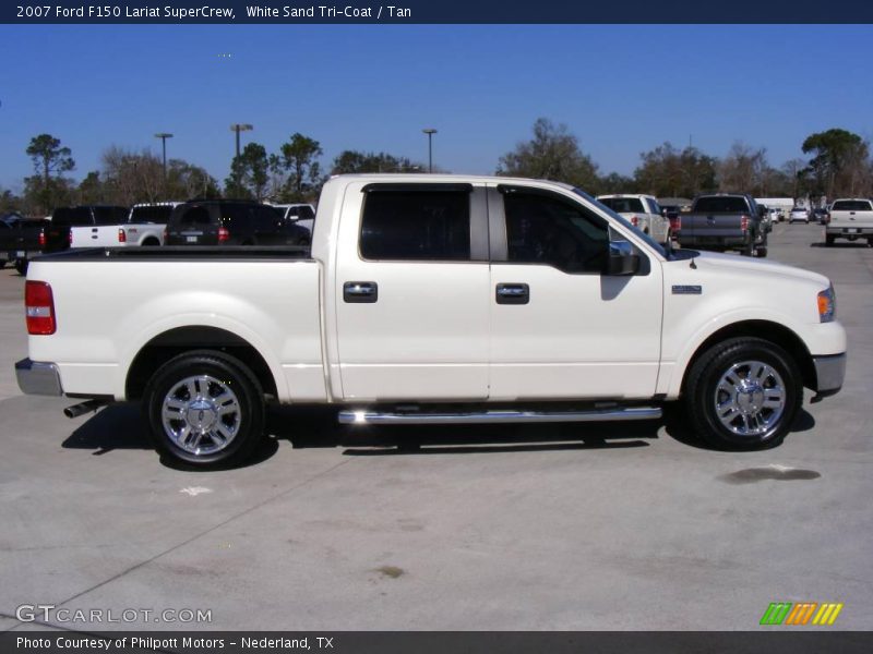 White Sand Tri-Coat / Tan 2007 Ford F150 Lariat SuperCrew